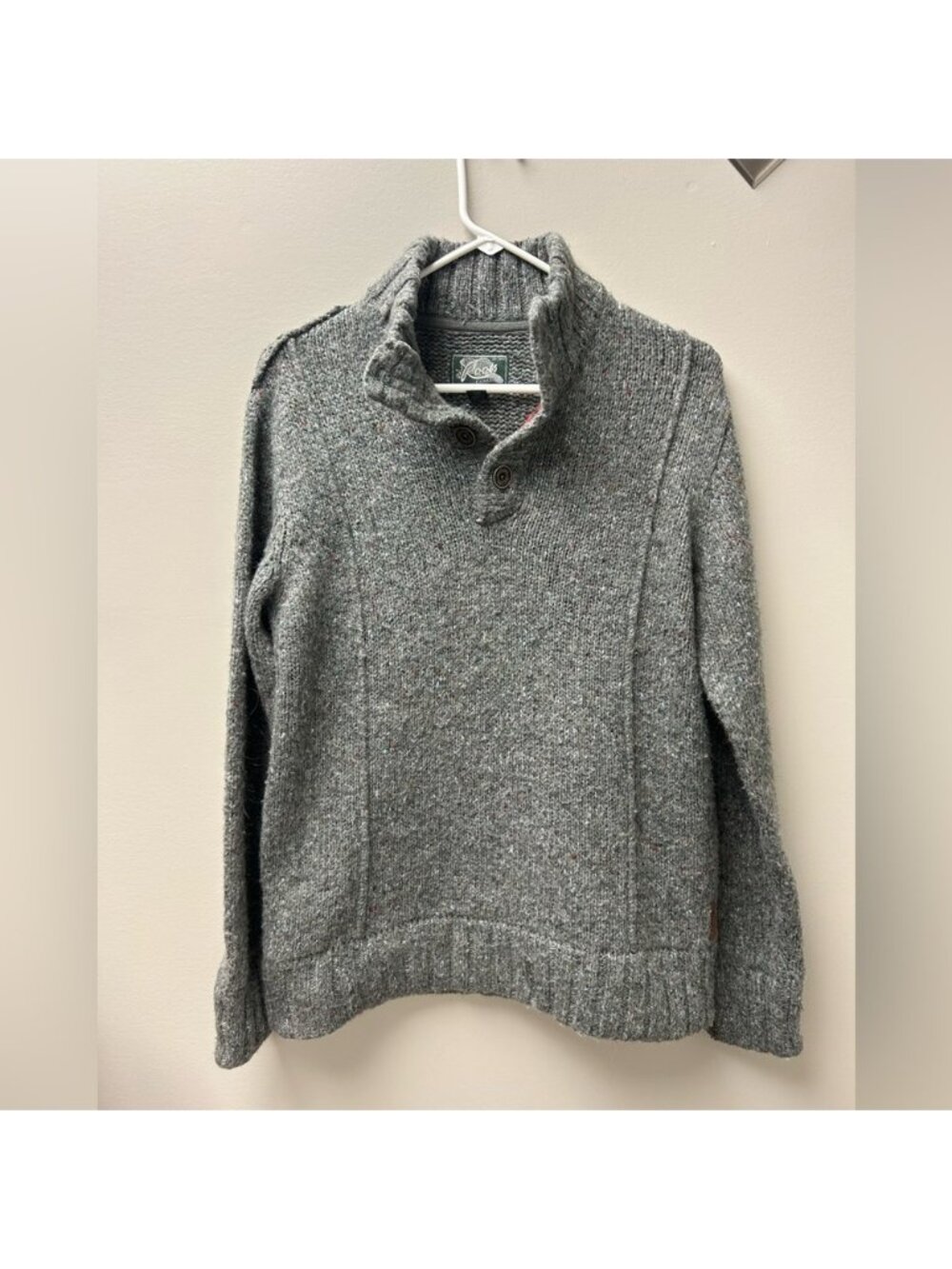 Roots Men’s Grey Cabin Knit Sweater